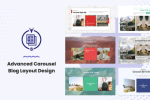 advanced carousel blog layout design