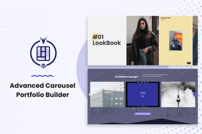 advanced carousel portfolio builder