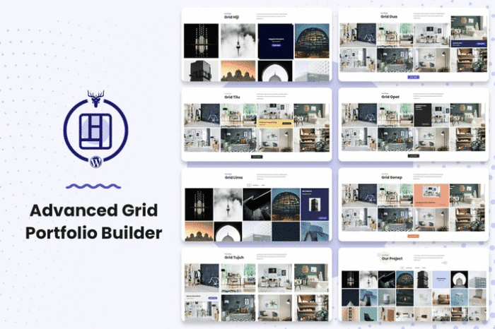 advanced grid portfolio builder