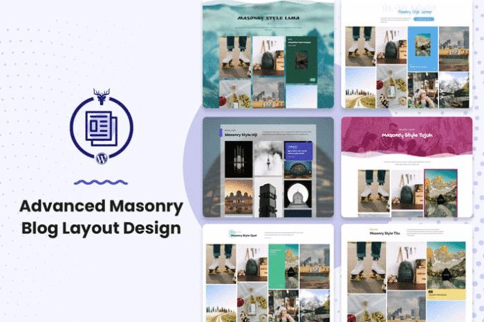 advanced masonry blog layout design