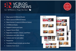 blog and news addons for wpbakery page builder wp