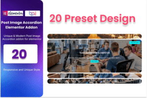 blog post image accordion addon for elementor