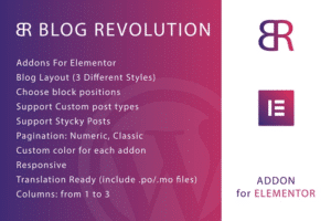 blog revolution for elementor wordpress plugin