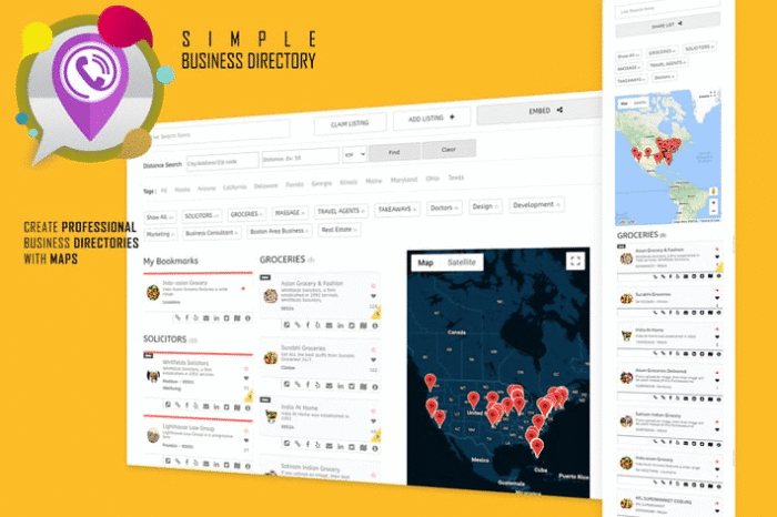 business directory with maps store locator