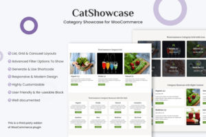 catshowcase category showcase for woocommerce