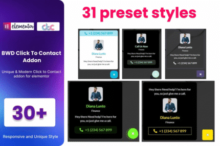 click to contact addon for elementor