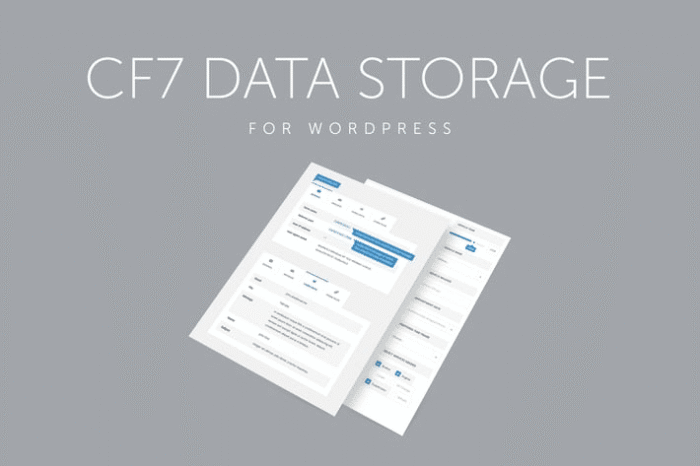 contact form 7 data storage