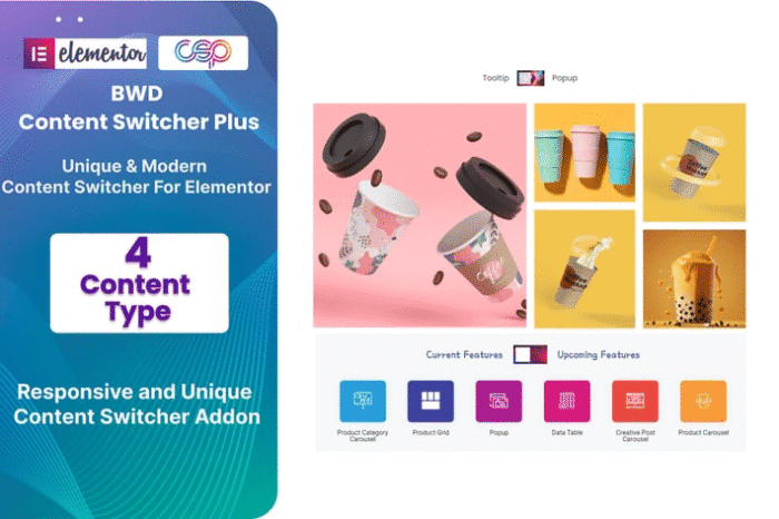 content switcher plus addon for elementor
