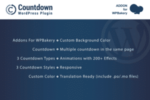 countdown addons for wpbakery page builder