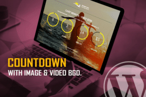 countdown with image or video background wp plugin