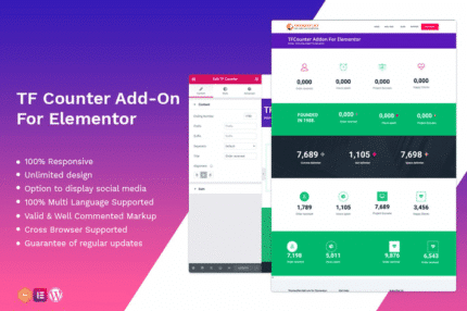 counter addon widget for elementor