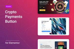 crypto payment button for elementor