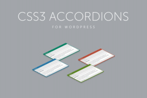 css3 accordions for wordpress