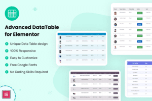 datalentor advanced datatable for elementor