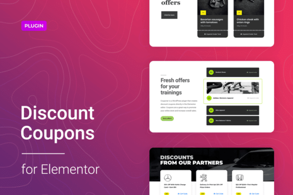 discount coupons for elementor