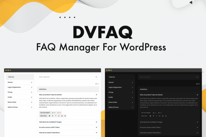 dv faq advanced wordpress faq plugin
