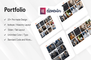 elementor portfolio addon wordpress plugin video