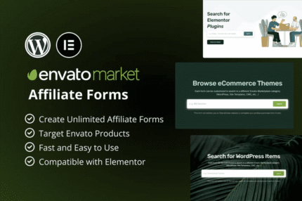 envato market affiliate forms for elementor