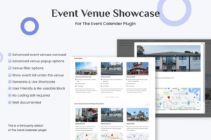 event venue showcase for the event calendar