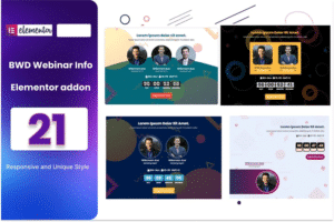 event webinar info plugin for elementor