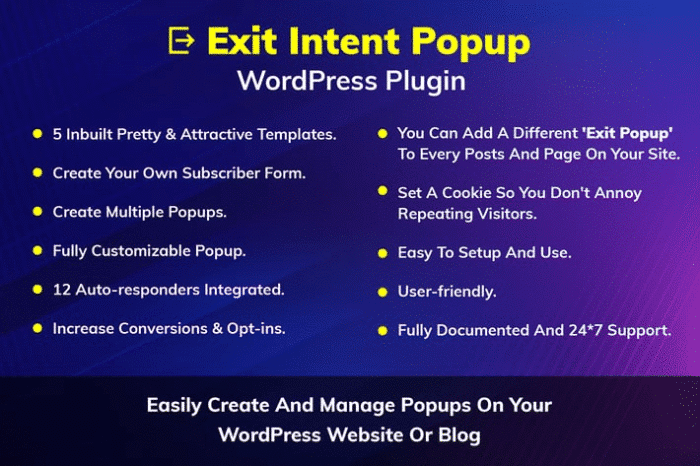 exit intent popup wordpress plugin