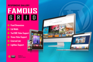 famous responsive image and video grid gallery