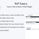 fancy title and news ticker wordpress plugin