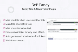 fancy title and news ticker wordpress plugin