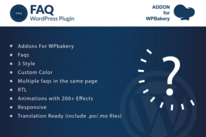 faq addons for wpbakery page builder