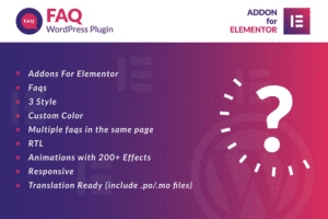 faq for elementor wordpress plugin