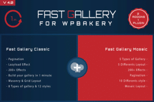 fast gallery for wpbakery wordpress