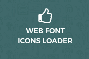 font icons loader for wordpress