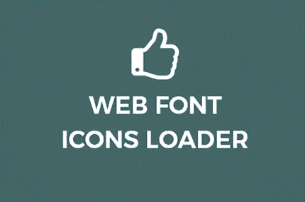 font icons loader for wordpress
