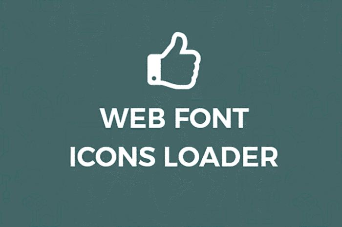 font icons loader for wordpress