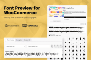 font preview plugin for woocommerce