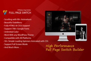 full page switch addon for wpbakery page builder