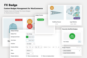 fx badge custom badges for woocommerce