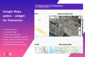 google maps addon widget for elementor