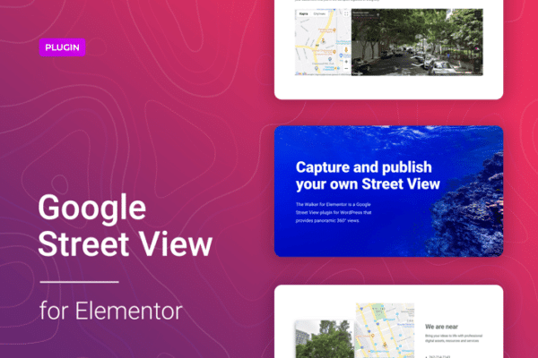 google street view for elementor