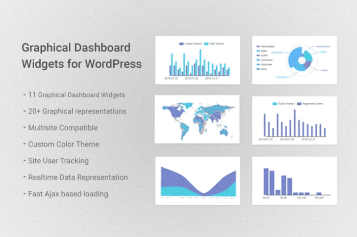 graphical dashboard widgets for wordpress