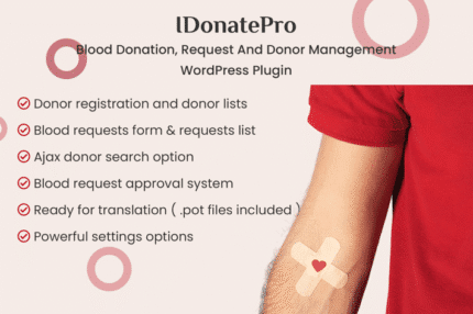 idonatepro blood donation management plugin