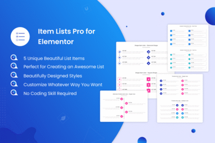 item lists pro for elementor
