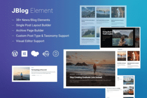 jblog elements elementor wpbakery add ons