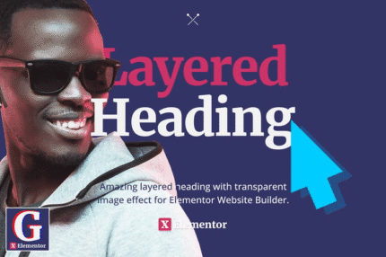 layered heading for elementor