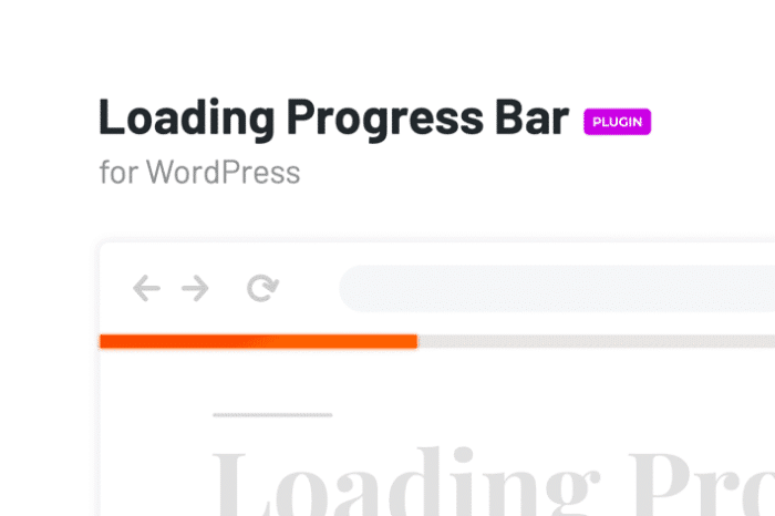 loading progress bar for wordpress