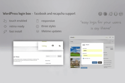 login lightbox wordpress easy login register w