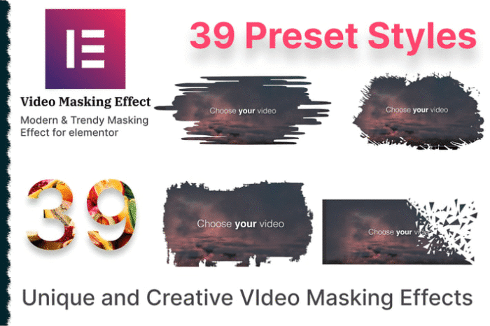 masking video addon for elementor