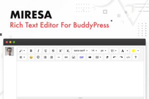 miresa wordpress rich text editor for buddypress