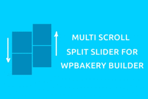 multi scroll split slider for wpbakery builder