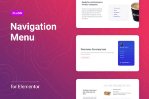 navigation menu for elementor